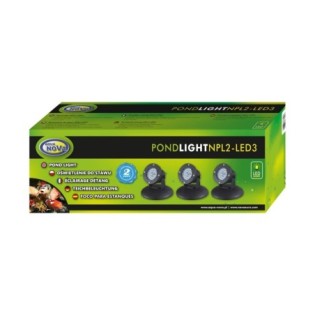 AQUA NOVA Pond Light LED 3x2,2W 12V (NPL2-LED3) - Lampa Led do oczka wodnego - 2